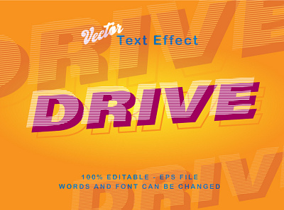 drive - editable text effect editable text effect text effect style