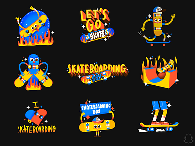 WORLD SKATEBOARDING DAY apple pencil branding design illustration ipadpro logo procreate shred sk8 skateboard skateboarding sketch snapchat