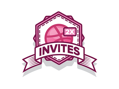 DRIBBBLE INVITES X2