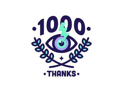 1000 FOLLOWERS ON DRIBBBLE