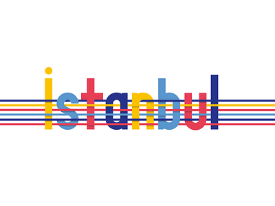 ISTANBUL dribbble istanbul lettering snapchat turchia yellow