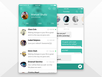 #Daily UI #013 - Direct Messaging