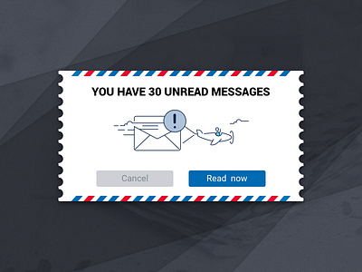 #Daily UI #016 - Pop Up message 016 dailyui letter mail message popup