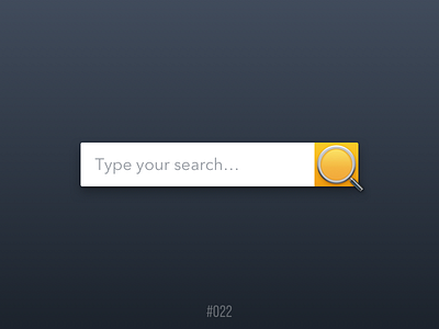 #Daily UI #022 - Search 022 dailyui magnifier search searchbar