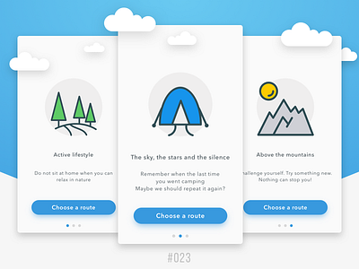 #Daily UI #023 - Onboarding
