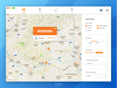 #Daily UI #029 - Map 029 dailyui map route