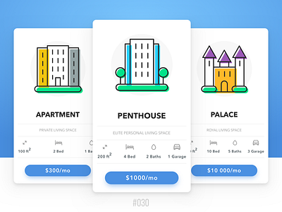 #Daily UI #030 - Pricing 030 apartment dailyui penthouse place pricing real estate