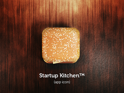 Startup Kitchen App Icon 3d app icon iphone photoshop startup