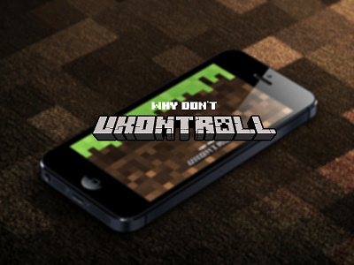 uKontrøll Teaser 3d app iphone minecraft mockup photo ukontrøll