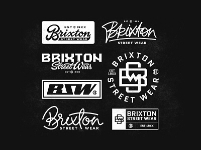 Lettering & Badge design for Brixton Street Wear