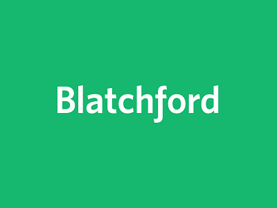 Blatchford Logotype branding logotype wordmark