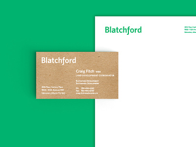 Blatchford Brand branding business card letterhead