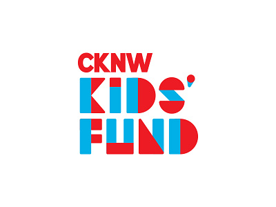 CKNW Kids' Fund Logo custom type identity logo non profit