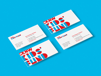 CKNW Kids' Fund Business Cards business card identity kids logo non profit