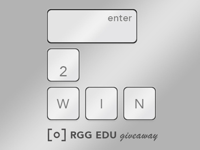 Enter To Win Dribbble contest giveaway graphic keyboard mac
