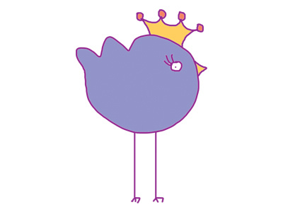 Birds 2 birds illustration purple