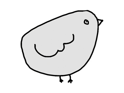 Birds 4 birds gray illustration
