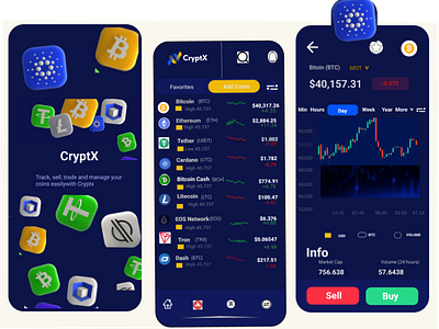 CRYPTOX MOBILE SCREEN APP  REDESIGN