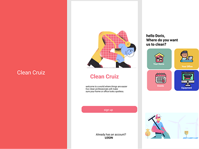 clean cruiz web design branding graphic design ui