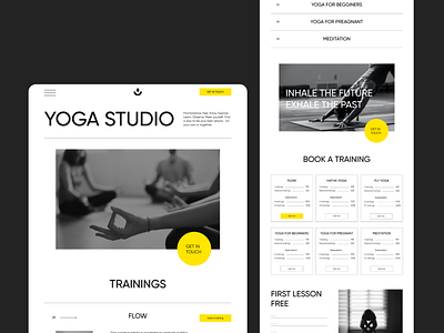 YOGA STUDIO Landing page