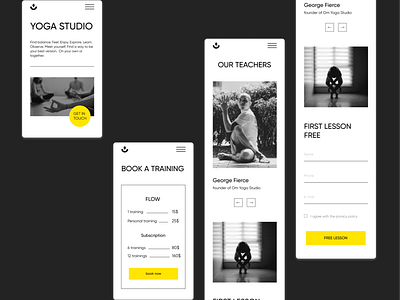 Yoga Studio Landing page