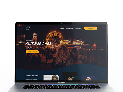 Madnes Festival branding design graphic design logo ui uidesign ux uxdesign web design webdesign