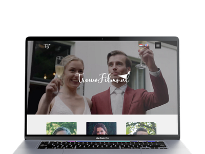 TrouwFilms Wordpress Website design graph ui uidesign ux webdesign wordpress wordpressdesign