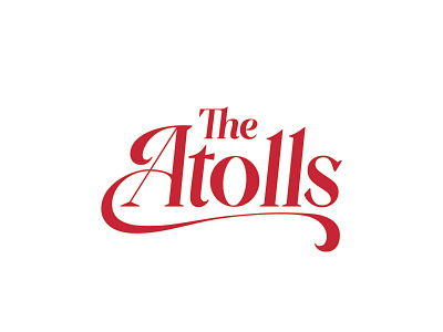 The Atolls Band bold branding logo logo type