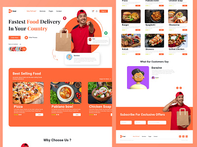 Food landing page design figma food food delivery skech ui user experience user interface ux xd