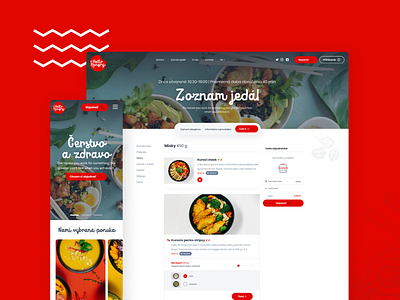 Hello Hungry - restaurant web ordering system figma food hellohungry ordering red restuarant system ui ux web webdesign website