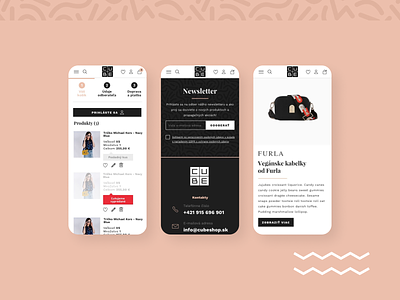 Cube - Eshop redesign 2 clothes cube design eshop fashion responsive ui ux web webdesign website