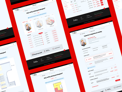 Malé SKLADY design male red reddesign rental sklady space ui ux warehouse web webdesign website