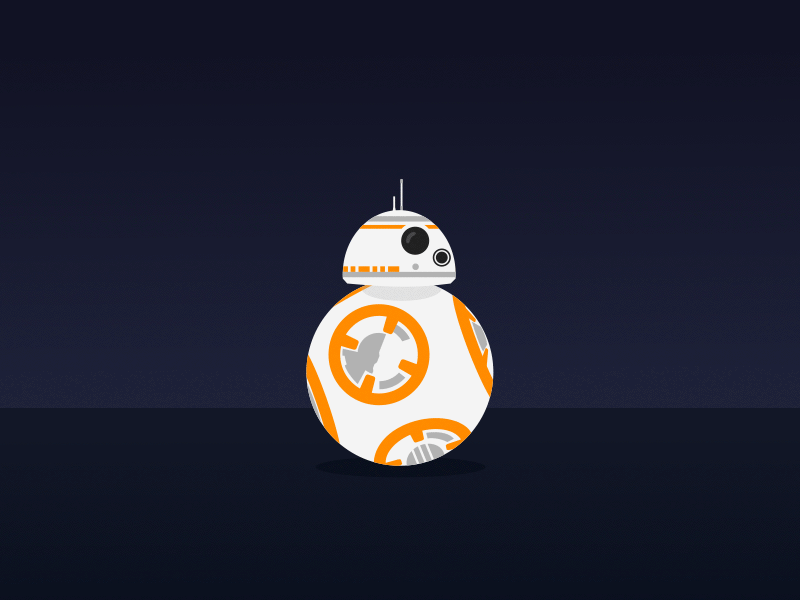 Star Wars BB-8 & BB-9E animation bb 8 bb 9e bb8 bb9e droid gif kresh star wars starwars the last jedi