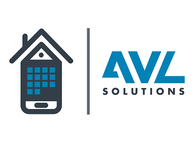 AVL Solutions Logo branding logo miami print peppermint smart house tech