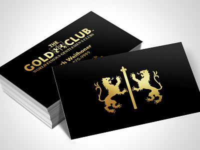 The Gold Club 18pt Silk Matte Gold Hot Foil gentlemans club gold hot foil print peppermint the gold club