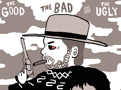 The Good, The Bad, & The Ugly Poster clint eastwood poster silkscreen the bad the good the ugly western
