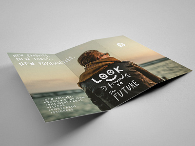 PP Trifold Mock Up brochure design minimal photograpy trifold