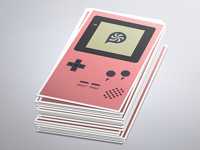 PP Rectangular Sticker Cold Foil UV Coated design foil game boy print peppermint rectangle sticker