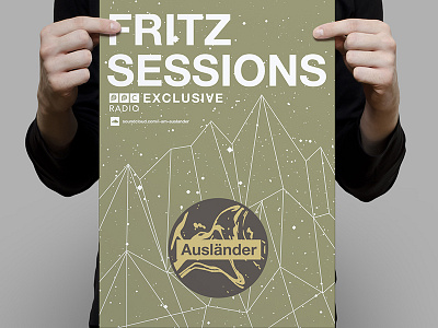 Fritz Sessions Poster bbc electronic galaxy music poster techno trance