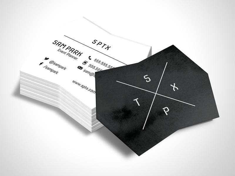 Shape K Die Cut Design Template business card design design template die cut