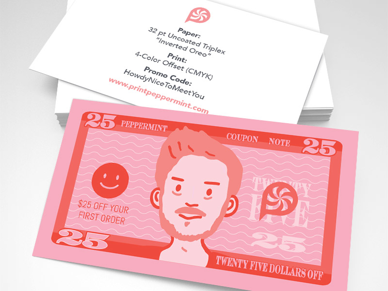 Sample Pack Coupon Idea Dollar Bill by Print Peppermint on Dribbble
