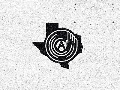 Austin From Texas Icon austin dj electornic music icon logo minimal music record techno texas vynil