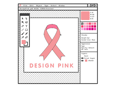 Design Pink - Email Blast Image breast cancer cancer cure design email mailchimp pink ribbon susan g komen
