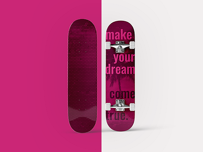#FuturPopArt Skateboard Challenge #2 board colour deck funky futurpopart magenta popart productdesign shapes skateboard