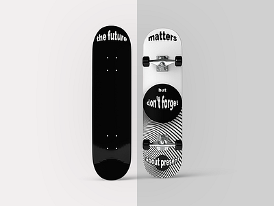 #FuturPopArt Skateboard Challenge #3 black blackandwhite board colour deck futurpopart popart productdesign quote shapes skateboard white