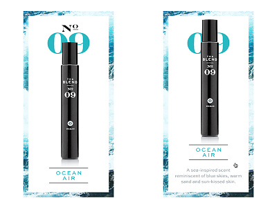 No9 frame hover perfume product typography