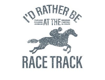 Equestrian Enthusiast race track T-shirt graphic black enthusiast equestrian graphic graphic design illustration logo race race track track white