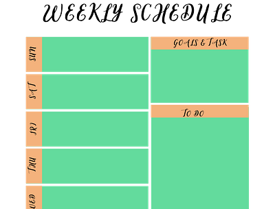 Teal and orange weekly schedule friday graphic monday orange reminder schedule teal thursday to do list tuesday wednesday weekly weekly schedule