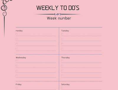 Minimalist light red weekly to do list dark pink design graphic light red list minimalist reminder template to do to do list
