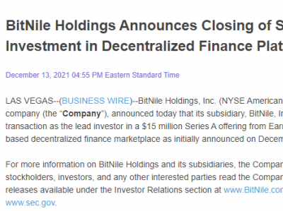Bitcoin mining firm BitNile invested in decentralized finance pl earnity